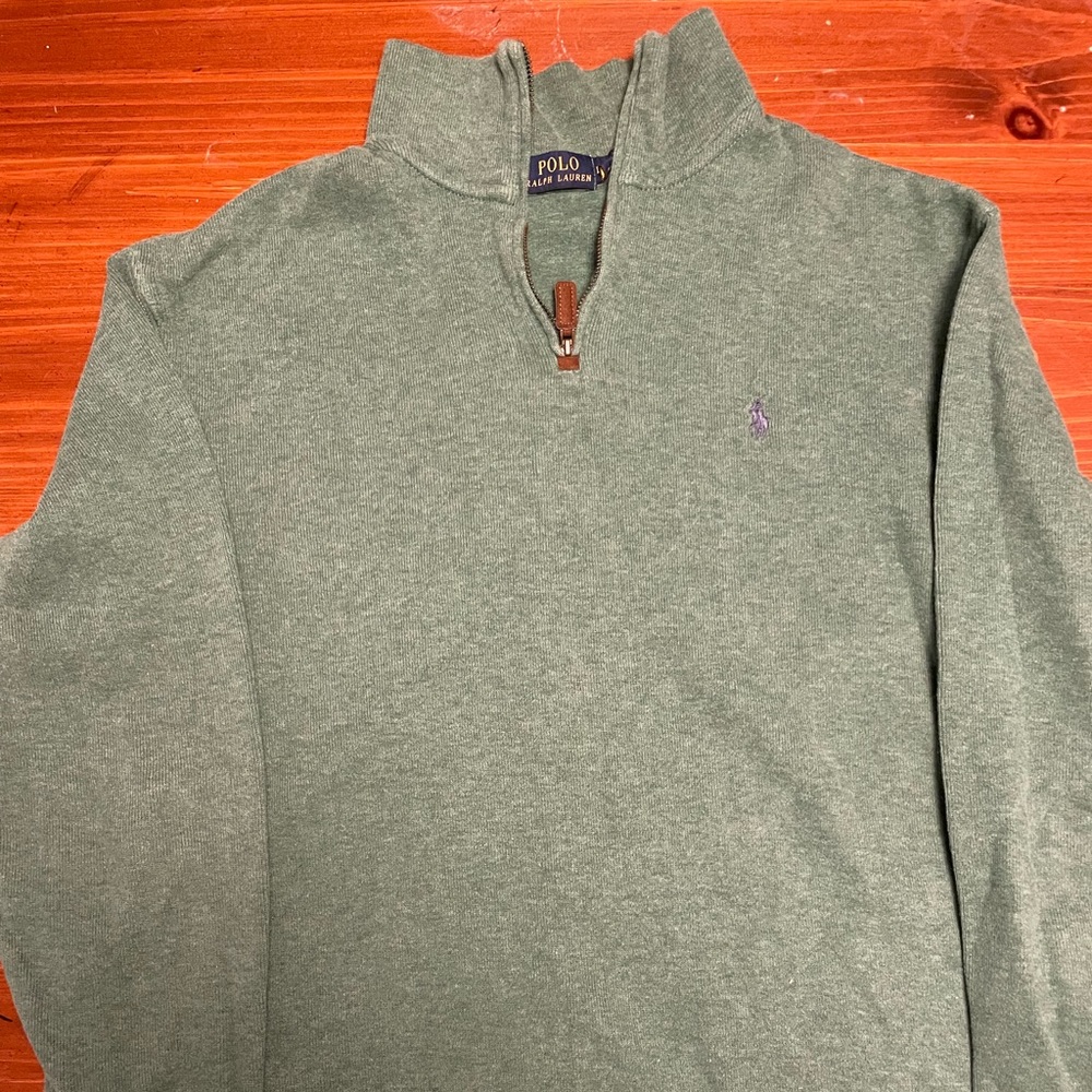 Large Polo Quarter Zip Sweater